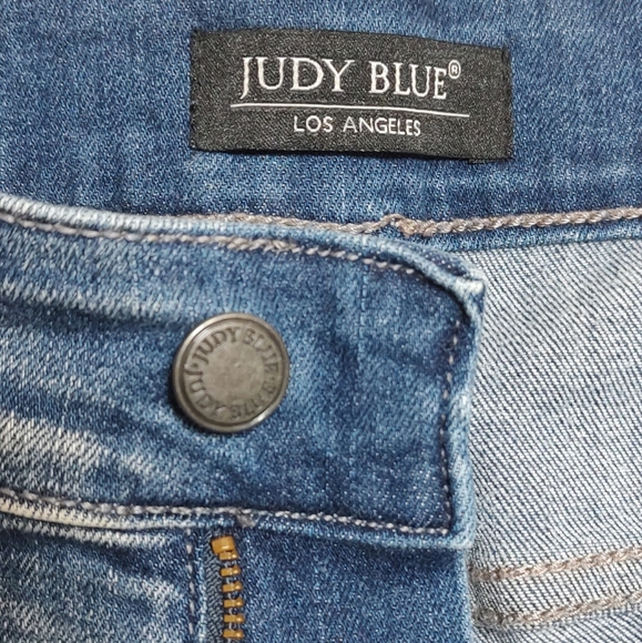 Judy Blue Classic Indigo Acid Wash Skinny Jeans - Picture 6 of 11